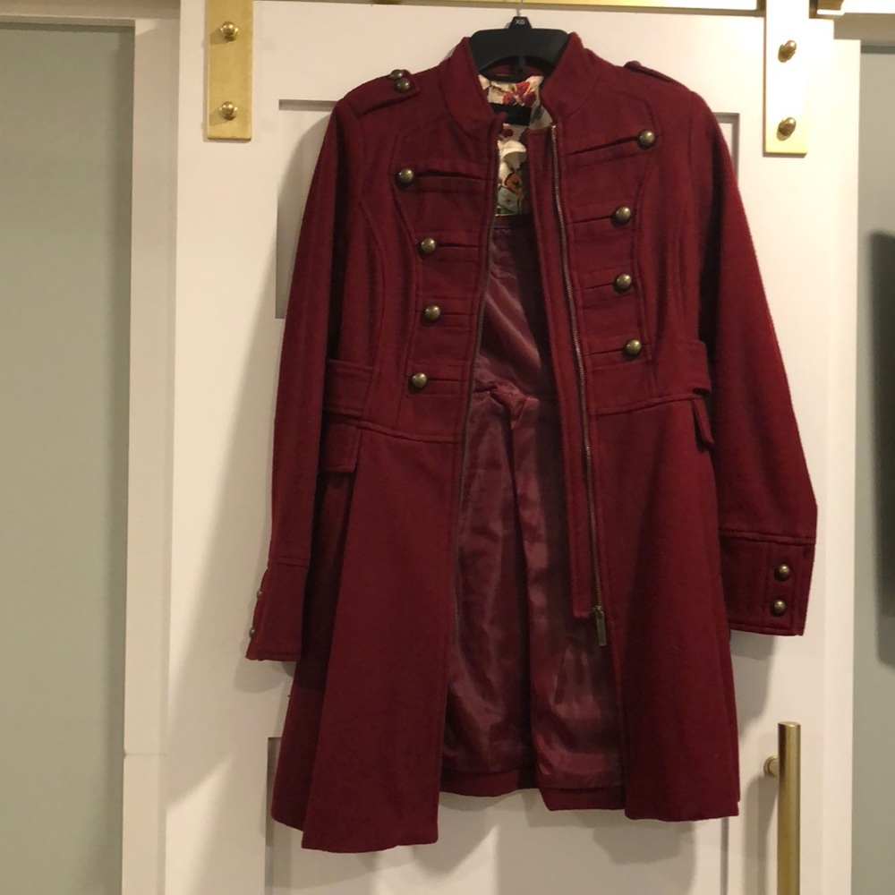 Steve Madden military style pea coat.